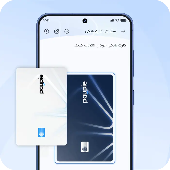 PayPie bank card ordering screen